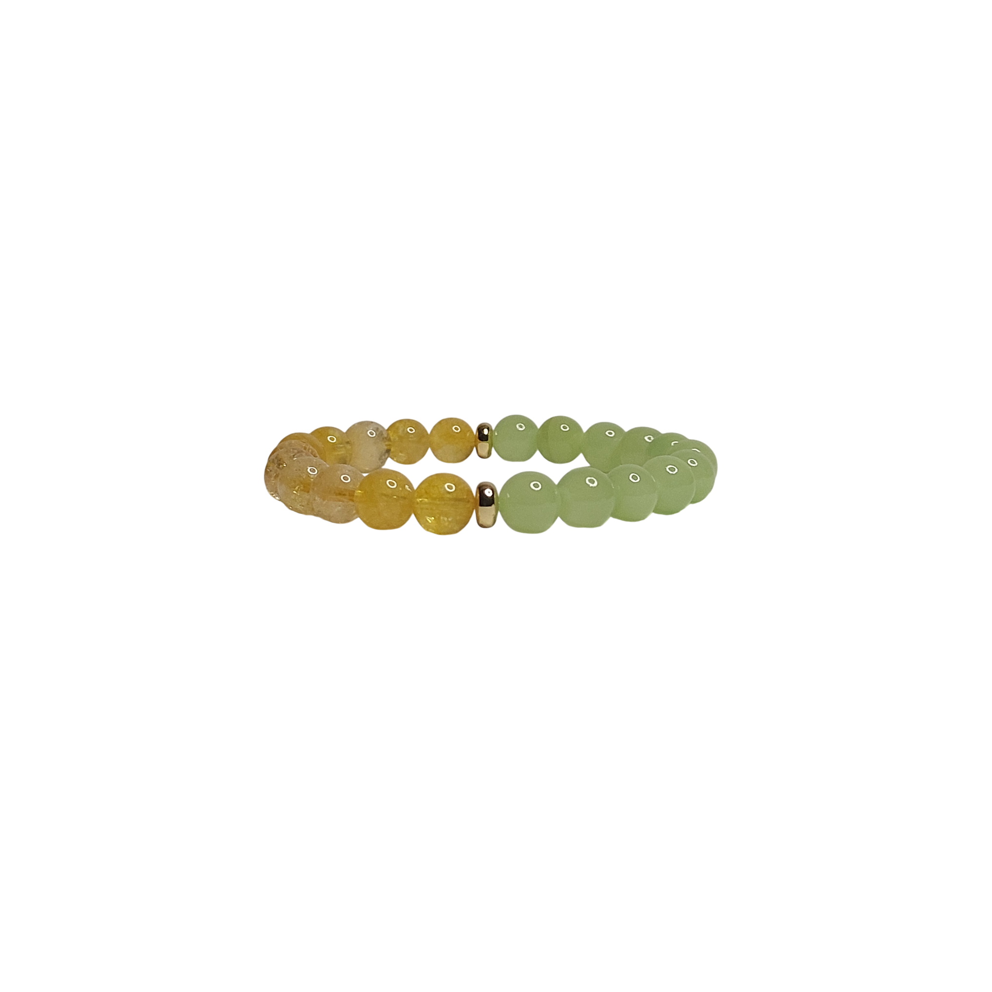 Браслет з цитрину та оніксу